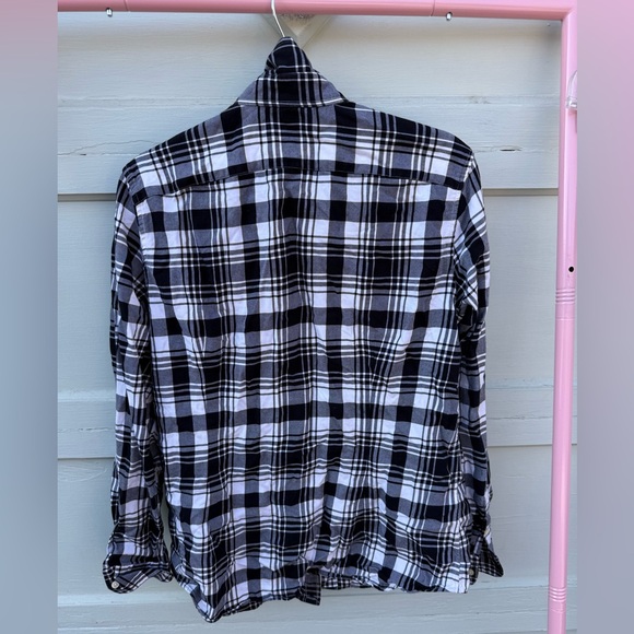 Ralph Lauren Black and White Checkered Shirt - Picture 3 of 4